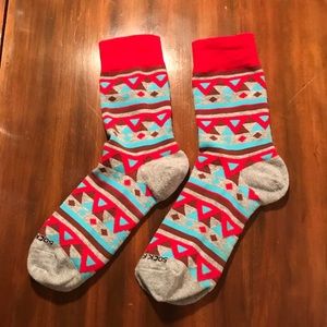 🌻3 for $15! 🌻 Sock Fancy Brand Women’s Multi Colored Crew Sock